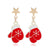 Cute Snowman Alloy Plating Women's Drop Earrings 1 Pair