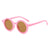 Cute Solid Color Ac Round Frame Full Frame Kids Sunglasses