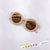 Cute Solid Color Ac Round Frame Full Frame Kids Sunglasses