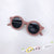 Cute Solid Color Ac Round Frame Full Frame Kids Sunglasses