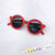 Cute Solid Color Ac Round Frame Full Frame Kids Sunglasses