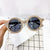 Cute Solid Color Ac Round Frame Full Frame Kids Sunglasses