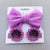 Cute Solid Color Bow Knot Plastic Cloth Handmade Hair Clip 1 Piece