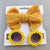 Cute Solid Color Bow Knot Plastic Cloth Handmade Hair Clip 1 Piece