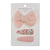 Cute Solid Color Flower Cloth Hair Clip 1 Set