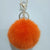 Cute Solid Color Plush Flocking Keychain