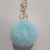 Cute Solid Color Plush Flocking Keychain