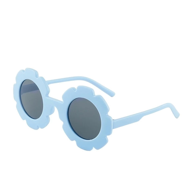 Cute Solid Color Round Frame Full Frame Kids Sunglasses