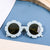 Cute Solid Color Round Frame Full Frame Kids Sunglasses