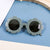 Cute Solid Color Round Frame Full Frame Kids Sunglasses