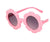 Cute Solid Color Round Frame Full Frame Kids Sunglasses