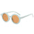 Cute Solid Color Tr Round Frame Full Frame Kids Sunglasses