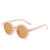 Cute Solid Color Tr Round Frame Full Frame Kids Sunglasses