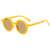 Cute Solid Color Tr Round Frame Full Frame Kids Sunglasses