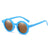 Cute Solid Color Tr Round Frame Full Frame Kids Sunglasses