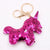 Cute Star Dolphin Sequin Plating Keychain