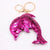 Cute Star Dolphin Sequin Plating Keychain