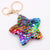 Cute Star Dolphin Sequin Plating Keychain