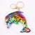 Cute Star Dolphin Sequin Plating Keychain