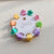 Cute Star Heart Shape Flower Plastic Resin Hair Clip 1 Set