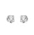 Cute Star Heart Shape Sterling Silver Plating Ear Studs 1 Pair