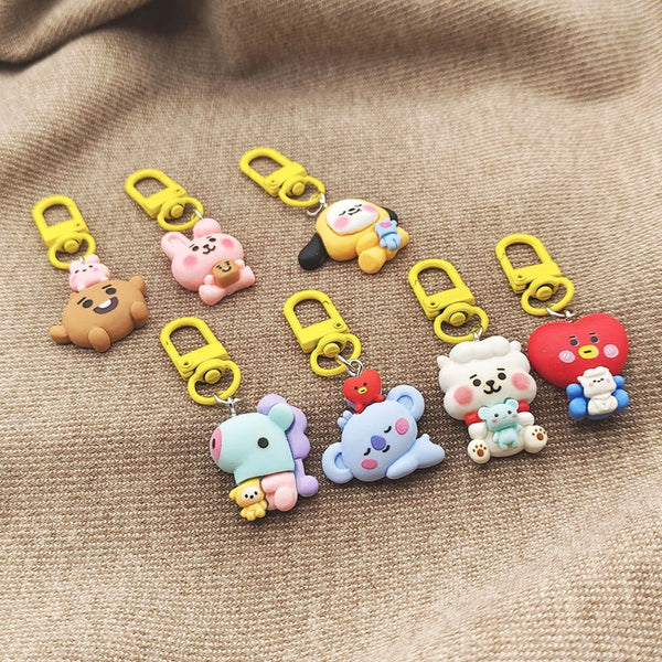 Cute Sweet Animal Cartoon Resin Keychain