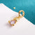 Cute Sweet Animal Stainless Steel Copper Enamel Zircon 14k Gold Plated 18k Gold Plated Charms Jewelry Accessories