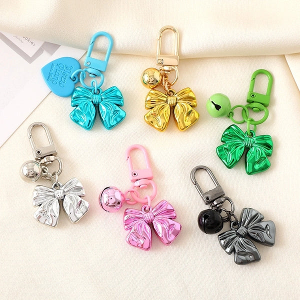 Cute Sweet Bow Knot Arylic Bag Pendant Keychain