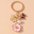 Cute Sweet Flower Butterfly Alloy Keychain