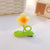 Cute Sweet Flower Hairpin Knitted Wool Top Clip Hair Accessories Girl's Bangs Clip Headwear Duckbill Clip Creative Clip