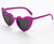 Cute Sweet Heart Shape Ac Special-shaped Mirror Clips Women's Sunglasses