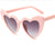 Cute Sweet Heart Shape Ac Special-shaped Mirror Clips Women's Sunglasses