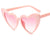 Cute Sweet Heart Shape Ac Special-shaped Mirror Clips Women's Sunglasses