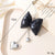 Cute Sweet Heart Shape Bow Knot Pu Leather Alloy Bag Pendant Mobile Phone Chain Keychain