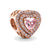 Cute Sweet Heart Shape Copper Plating Silver Plated Jewelry Accessories