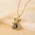 Cute Sweet Little Bear Copper Gold Plated Zircon Pendant Necklace In Bulk