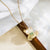 Cute Sweet Little Bear Stainless Steel Plating 18k Gold Plated Pendant Necklace