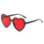 Cute Sweet Simple Style Heart Shape Pc Wayfarer Full Frame Women's Sunglasses