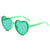 Cute Sweet Simple Style Heart Shape Pc Wayfarer Full Frame Women's Sunglasses