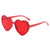 Cute Sweet Simple Style Heart Shape Pc Wayfarer Full Frame Women's Sunglasses