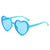 Cute Sweet Simple Style Heart Shape Pc Wayfarer Full Frame Women's Sunglasses