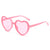 Cute Sweet Simple Style Heart Shape Pc Wayfarer Full Frame Women's Sunglasses