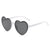 Cute Sweet Simple Style Heart Shape Pc Wayfarer Full Frame Women's Sunglasses