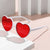 Cute Sweet Simple Style Heart Shape Pc Wayfarer Full Frame Women's Sunglasses