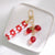 Cute Sweet  Strawberry Arylic Bag Pendant Keychain