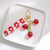 Cute Sweet  Strawberry Arylic Bag Pendant Keychain