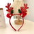 Cute Sweet Unisex Bell Antlers Resin Hair Band