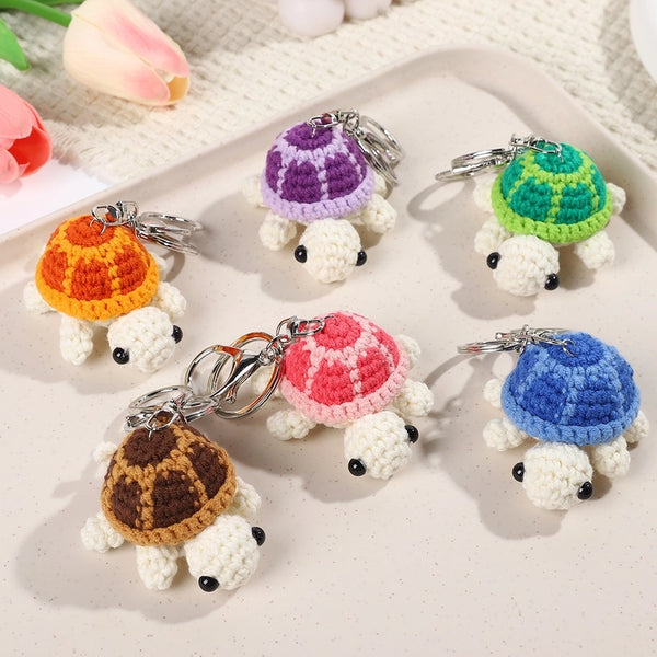 Cute Turtle Keychain Mini Turtle Wool Crocheted Doll Creative Small Doll Cute Keychain