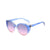 Cute Vacation Color Block Ac Oval Frame Full Frame Women's Sunglasses