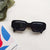 Cute Vacation Sweet Color Block Resin Square Full Frame Kids Sunglasses